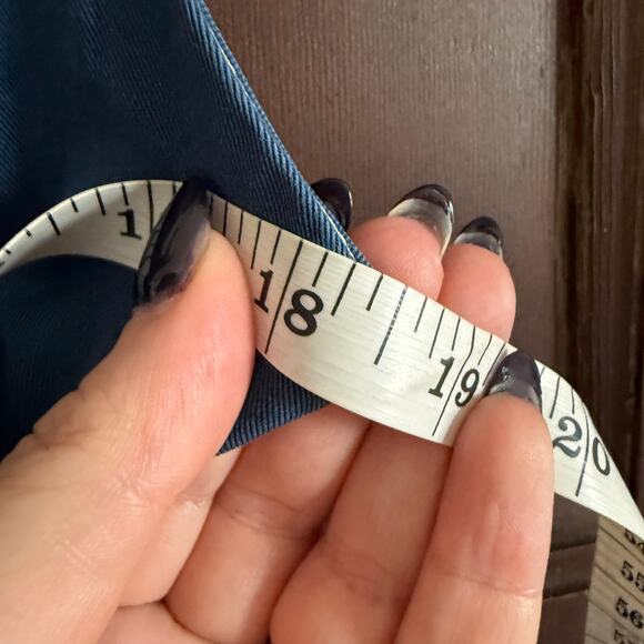 BARNEY'S NEW YORK | Blue Twill Utility Style Sleeveless Dress | Size 4 - Picture 6 of 7